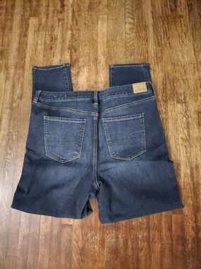 American Eagle AEO Dark Blue Curvy Super Hi-rise Jegging Next Level Stretch Jean